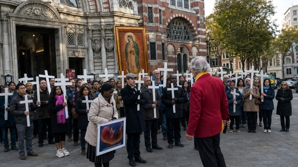Gathering at Westminster Cathedral