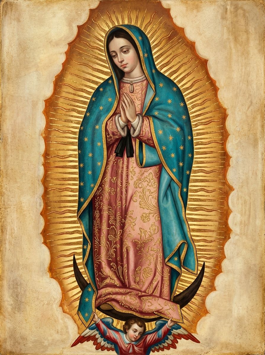 Our Lady of Guadalupe Sacred Iconography Watermark